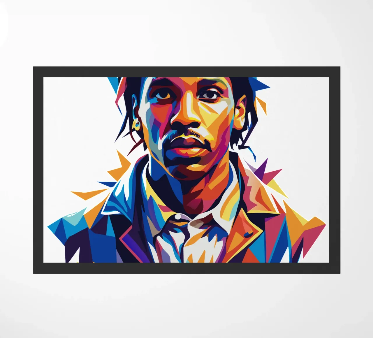 Asap Rocky Portrait in WPAP felpudo de vectorartnesia
