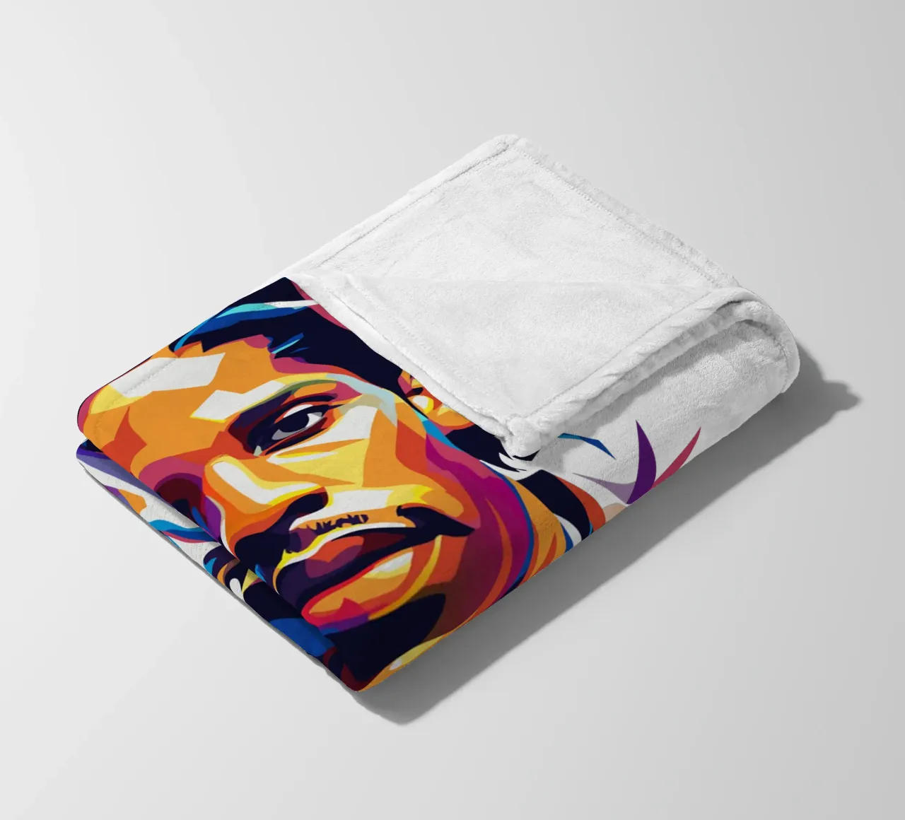 Asap Rocky Portrait in WPAP coperta in pile da vectorartnesia