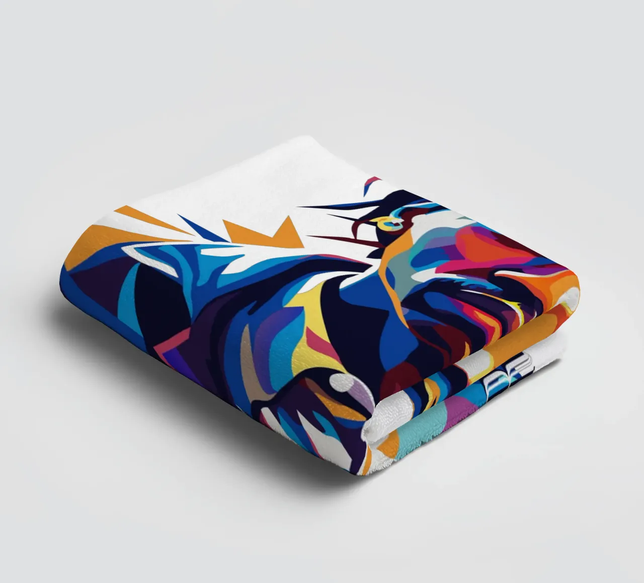 Asap Rocky Portrait in WPAP asciugamano da bagno da vectorartnesia