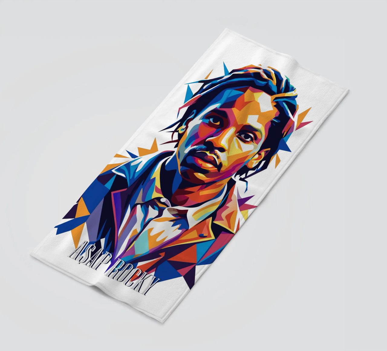 Asap Rocky Portrait in WPAP telo mare da vectorartnesia