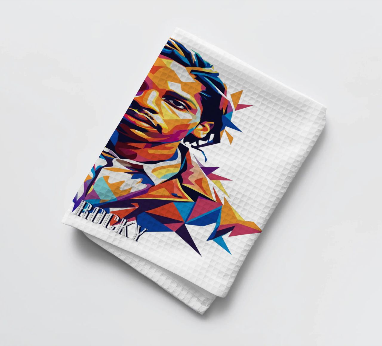 Asap Rocky Portrait in WPAP canovaccio da cucina da vectorartnesia