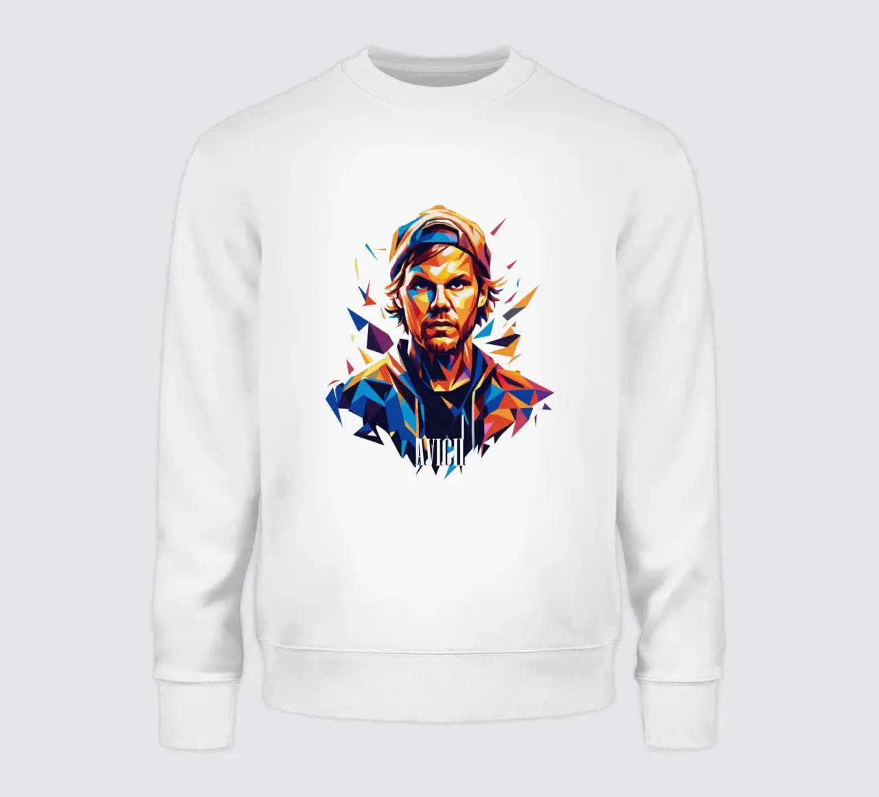 Avicii Portrait in WPAP Pop Art felpa da vectorartnesia