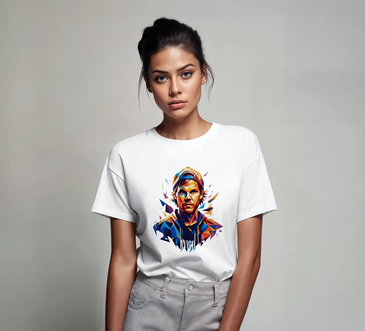 Avicii Portrait in WPAP Pop Art t-shirt van vectorartnesia