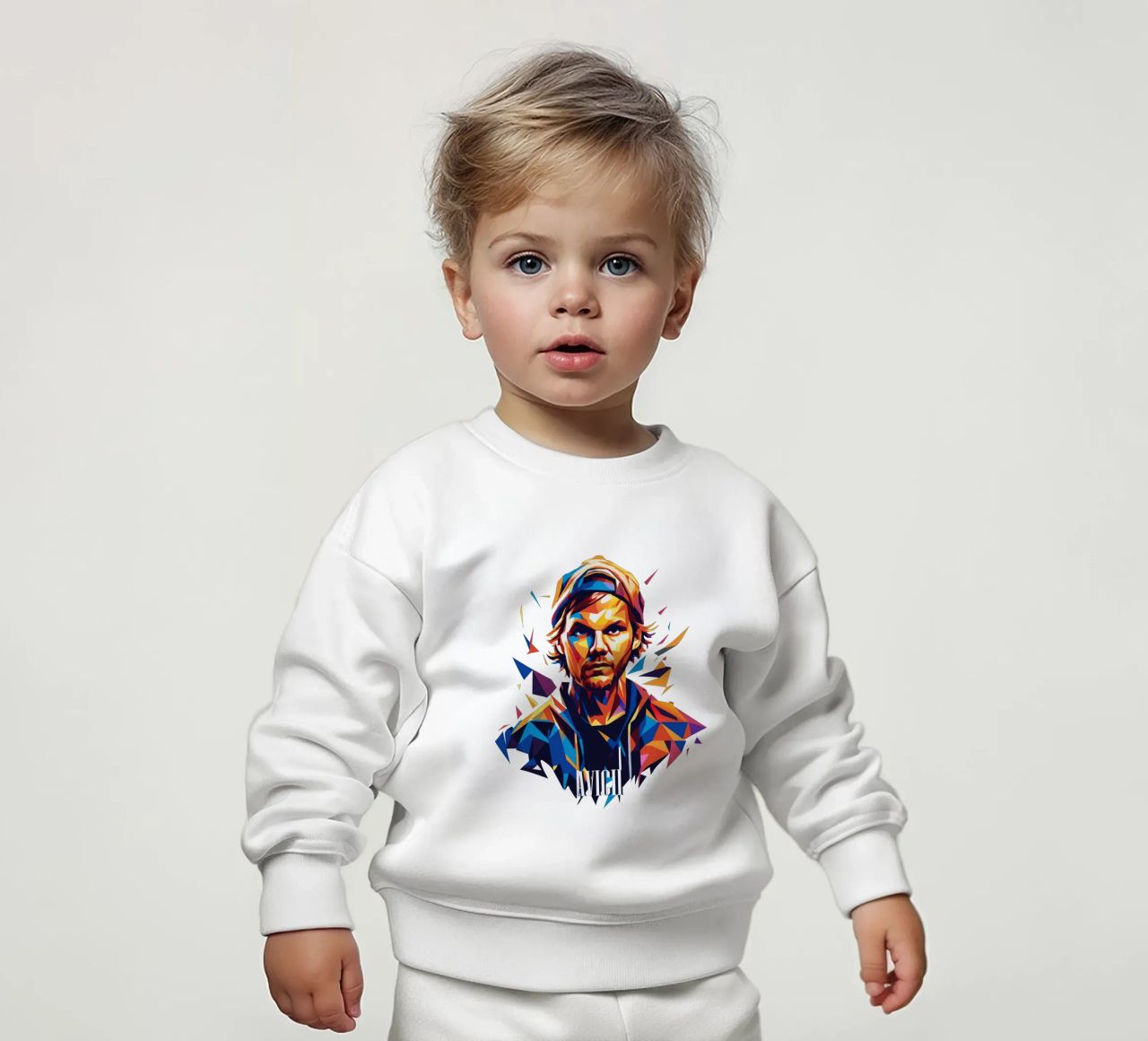 Avicii Portrait in WPAP Pop Art sudadera de bebé de vectorartnesia
