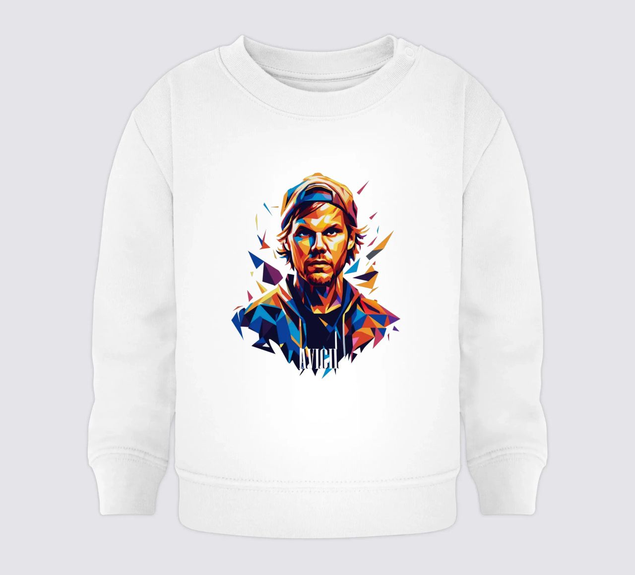 Avicii Portrait in WPAP Pop Art sudadera de bebé de vectorartnesia