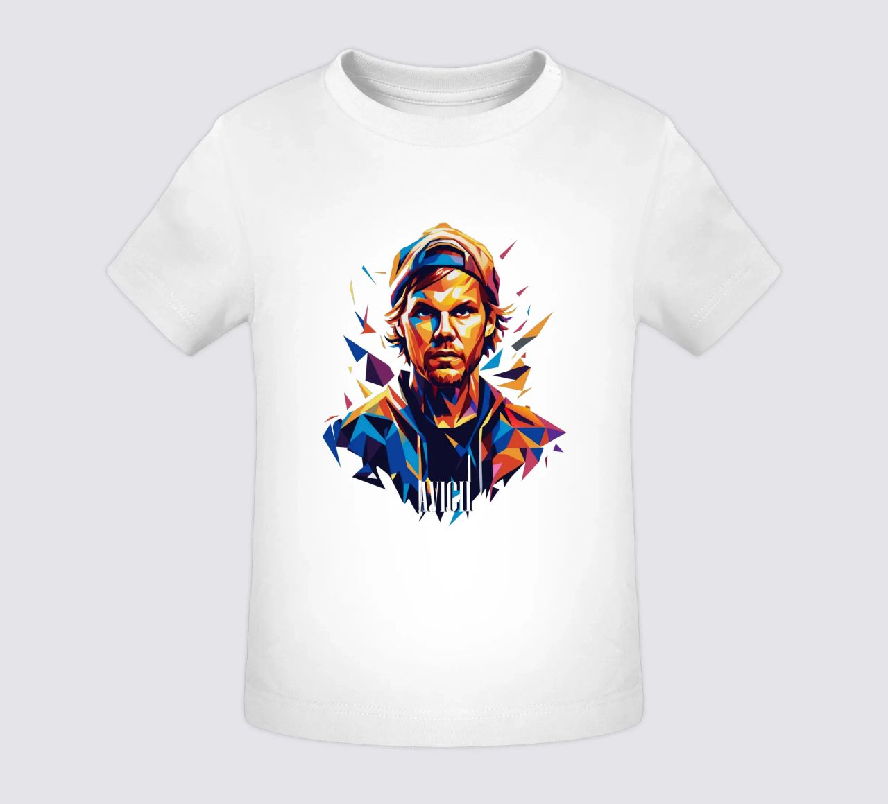 Avicii Portrait in WPAP Pop Art camiseta de bebé de vectorartnesia