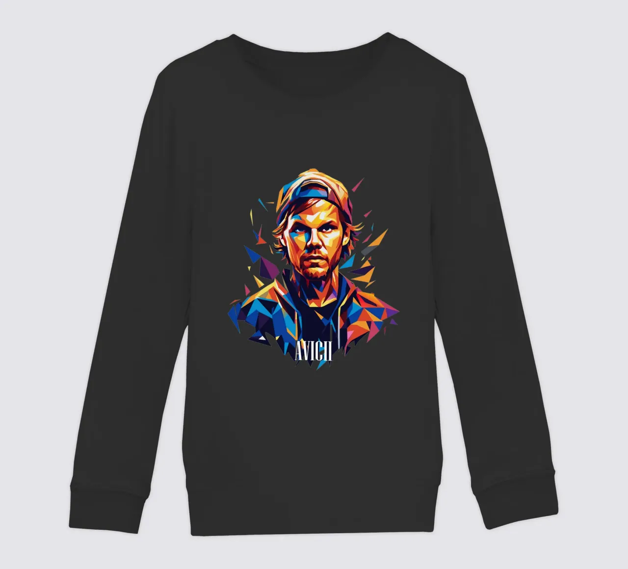 Avicii Portrait in WPAP Pop Art felpa bambino da vectorartnesia