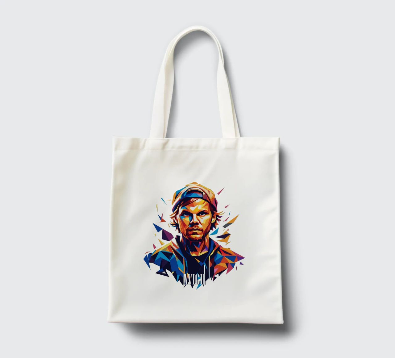 Avicii Portrait in WPAP Pop Art tote bag de vectorartnesia