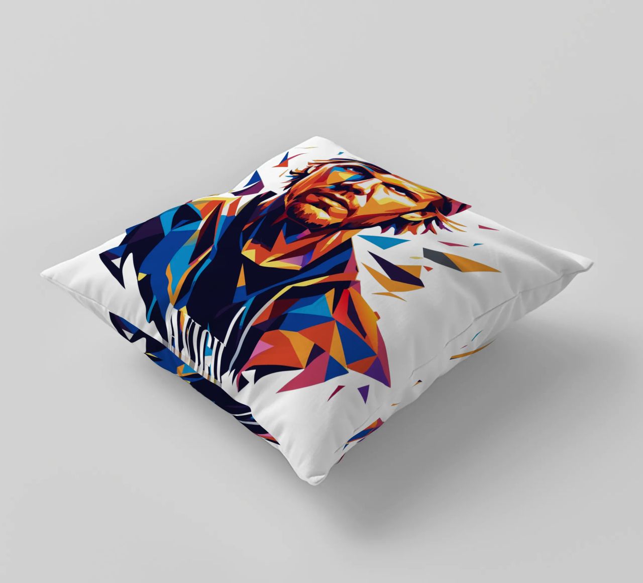 Avicii Portrait in WPAP Pop Art cojín de vectorartnesia