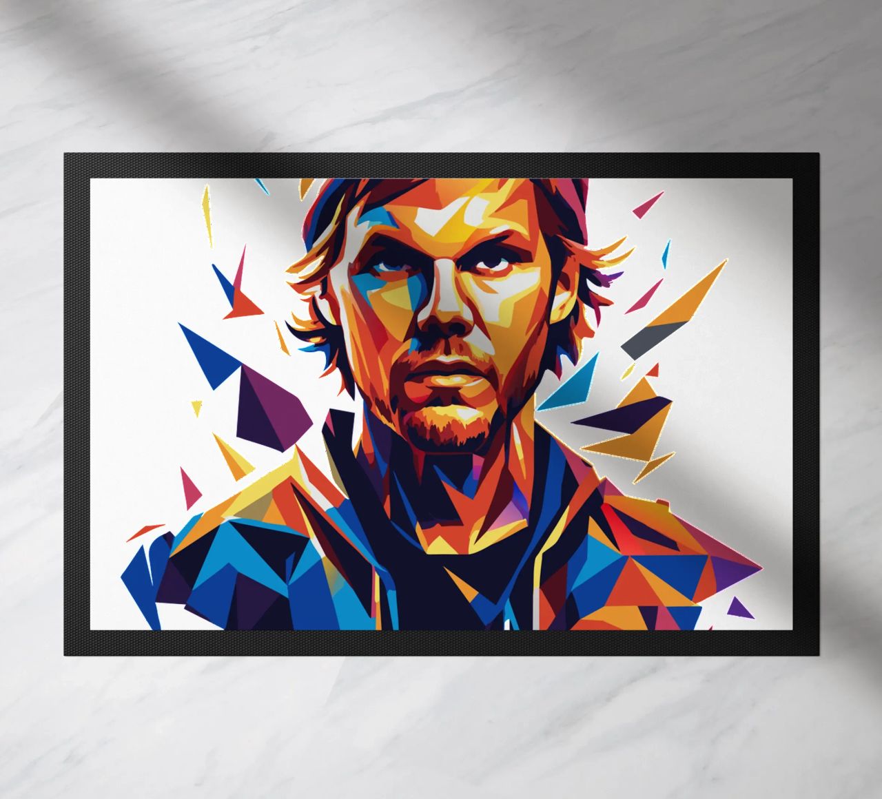 Avicii Portrait in WPAP Pop Art felpudo de vectorartnesia