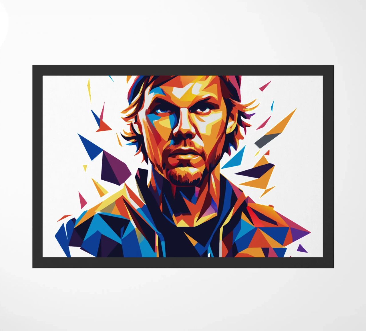Avicii Portrait in WPAP Pop Art felpudo de vectorartnesia