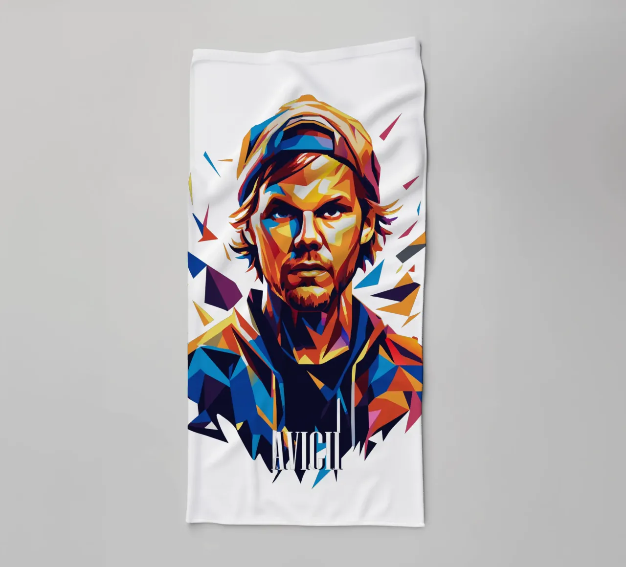Avicii Portrait in WPAP Pop Art asciugamano da bagno da vectorartnesia