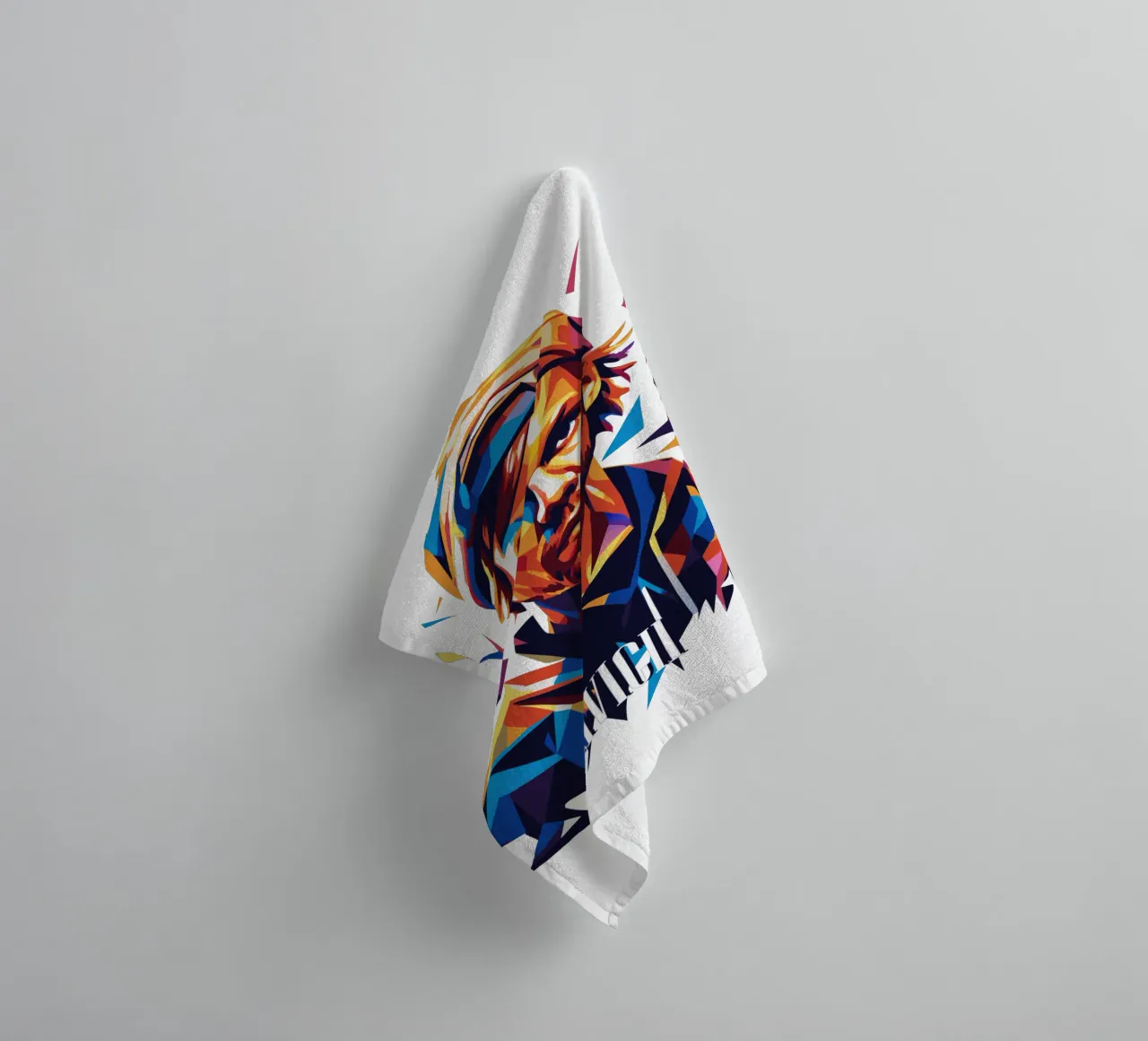 Avicii Portrait in WPAP Pop Art asciugamano da bagno da vectorartnesia