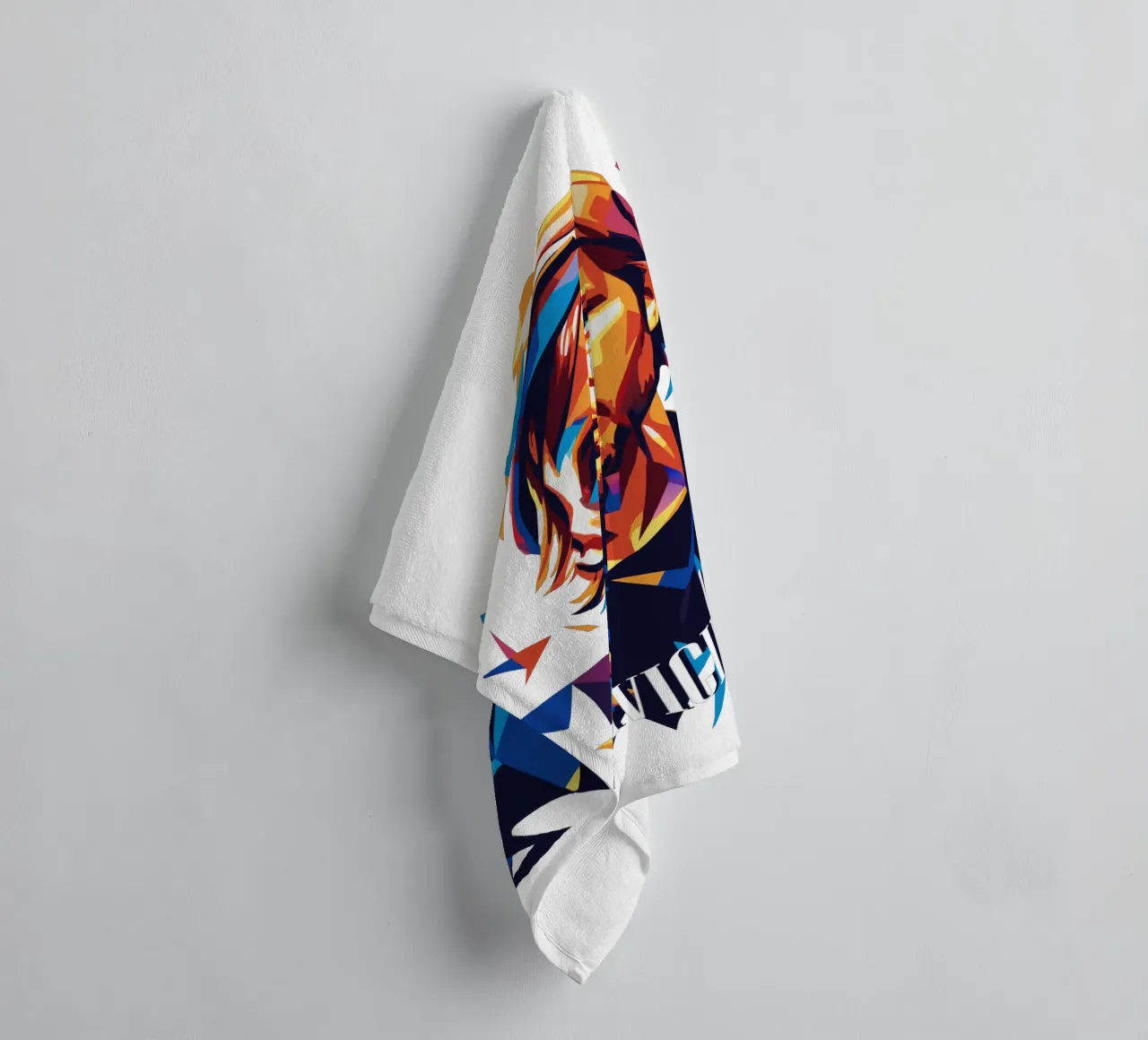 Avicii Portrait in WPAP Pop Art asciugamano da bagno da vectorartnesia