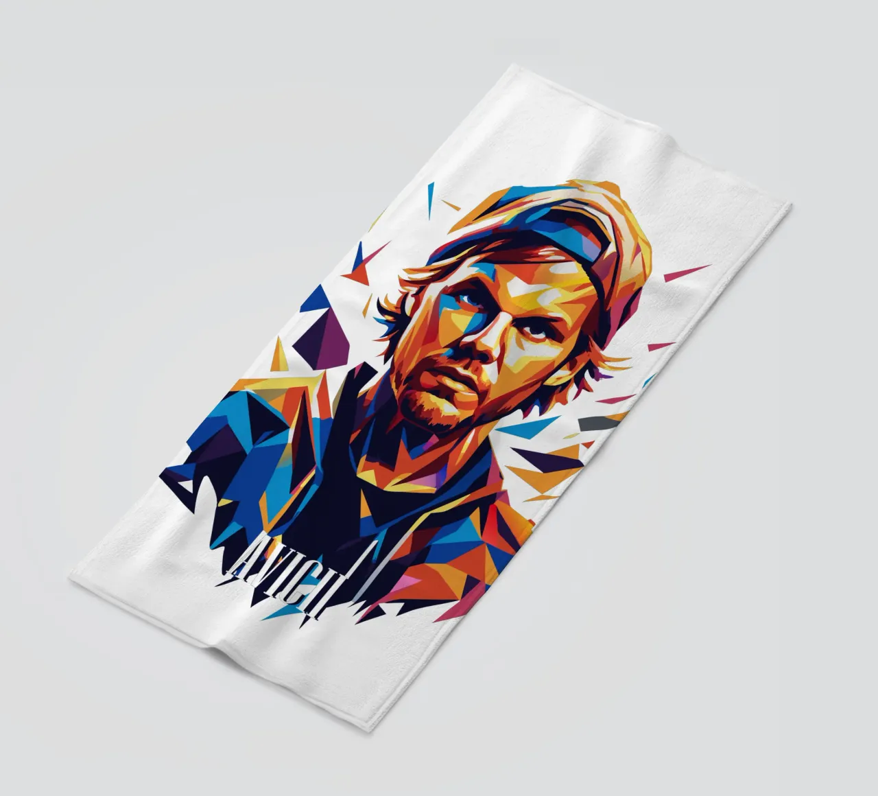 Avicii Portrait in WPAP Pop Art telo mare da vectorartnesia