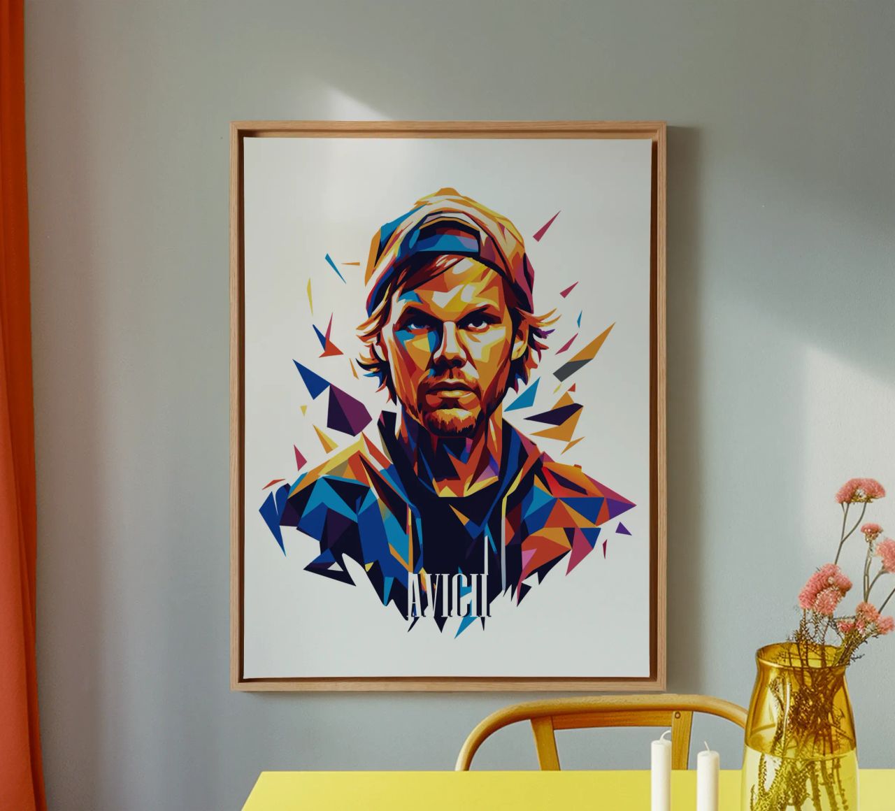 Avicii Portrait in WPAP Pop Art lienzo de vectorartnesia