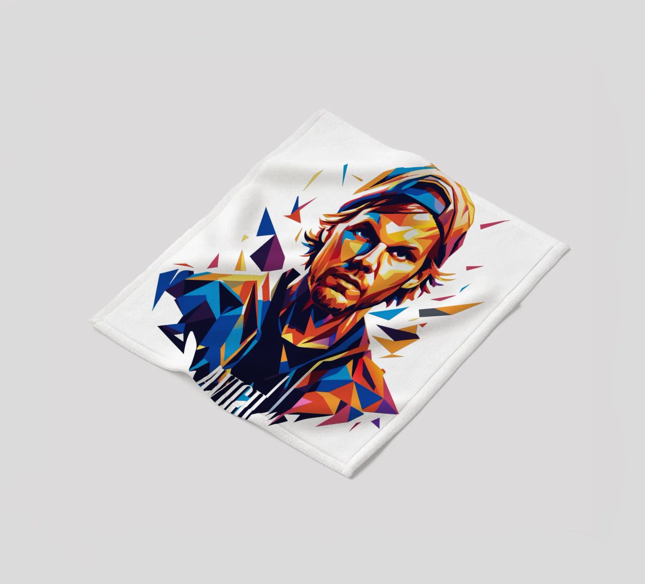 Avicii Portrait in WPAP Pop Art manta de franela de vectorartnesia