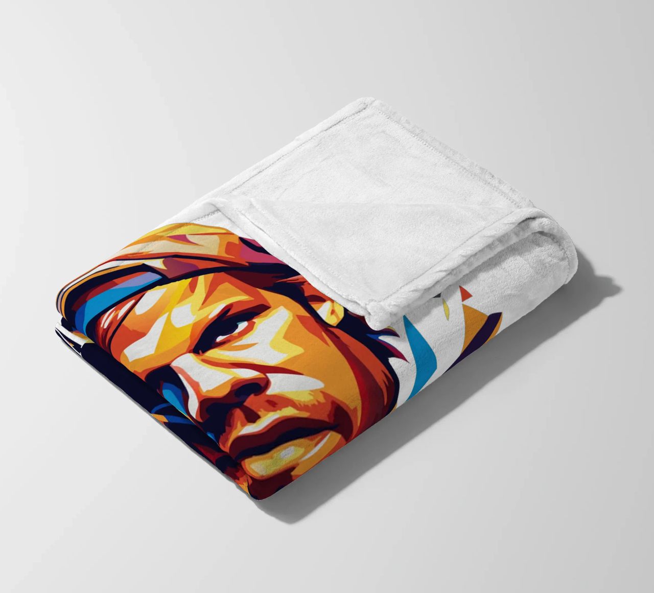 Avicii Portrait in WPAP Pop Art manta de franela de vectorartnesia