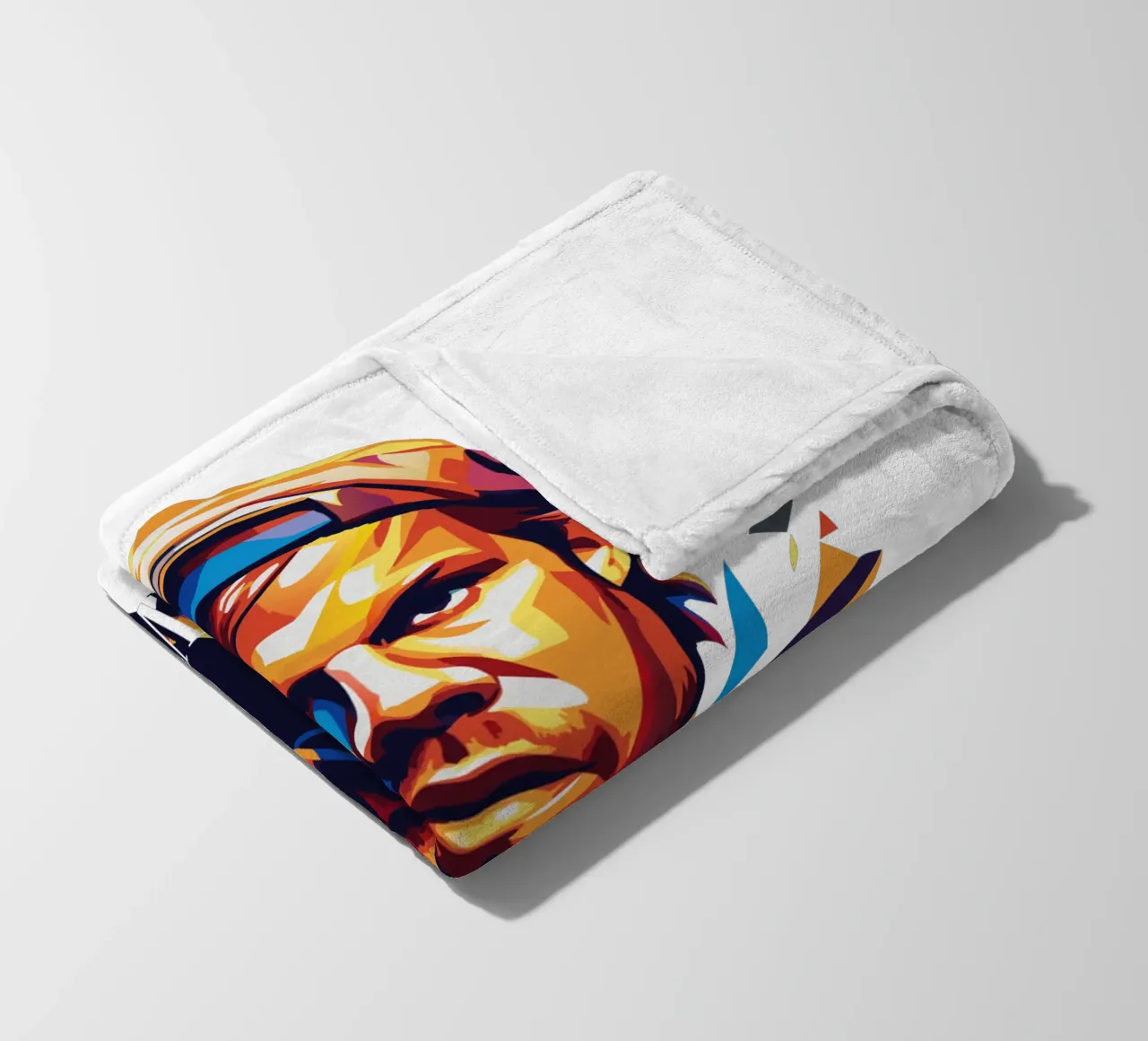 Avicii Portrait in WPAP Pop Art coperta in pile da vectorartnesia