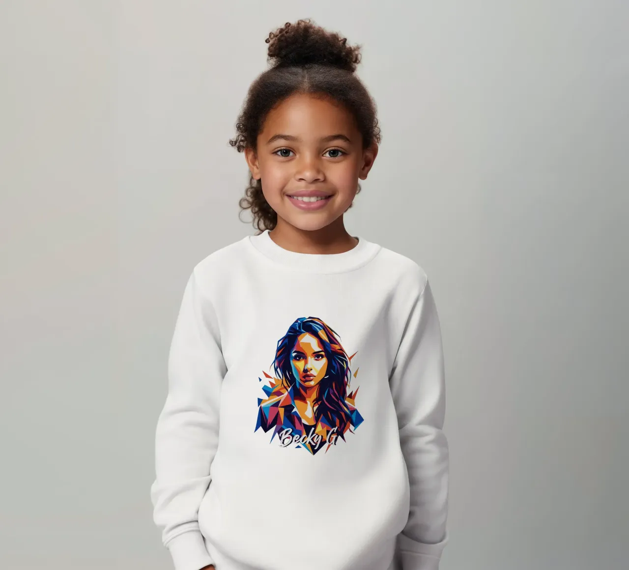 Becky G Portrait in WPAP Pop Art felpa bambino da vectorartnesia