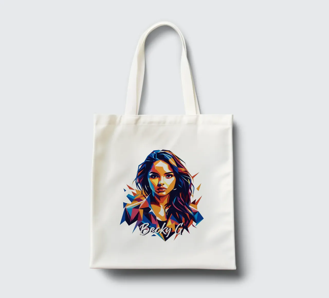 Becky G Portrait in WPAP Pop Art borsa in juta da vectorartnesia