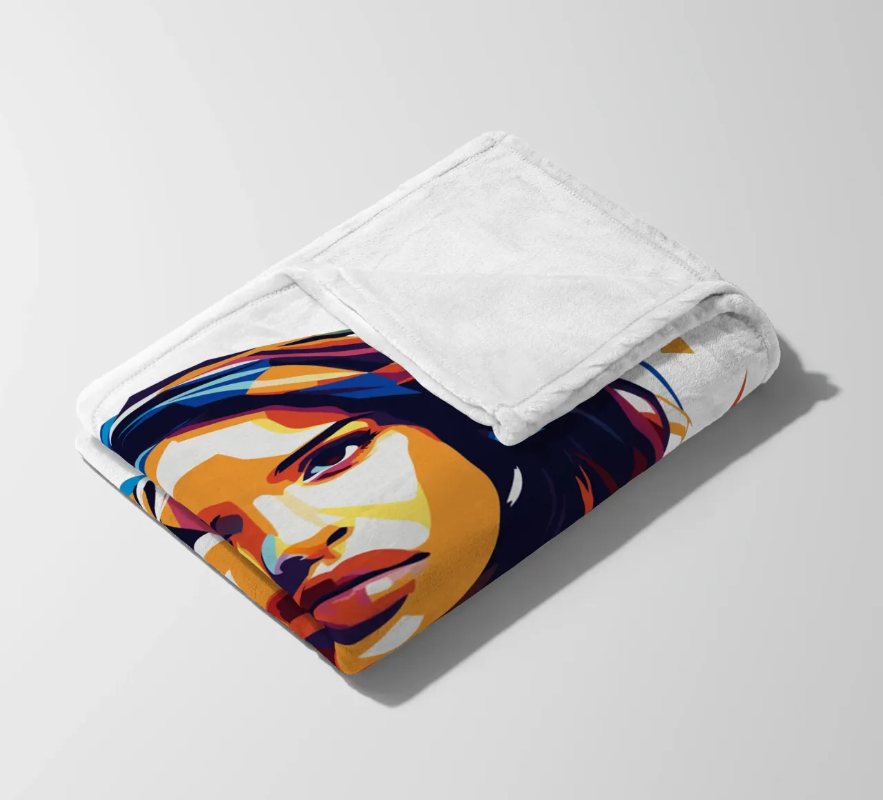 Becky G Portrait in WPAP Pop Art coperta in pile da vectorartnesia