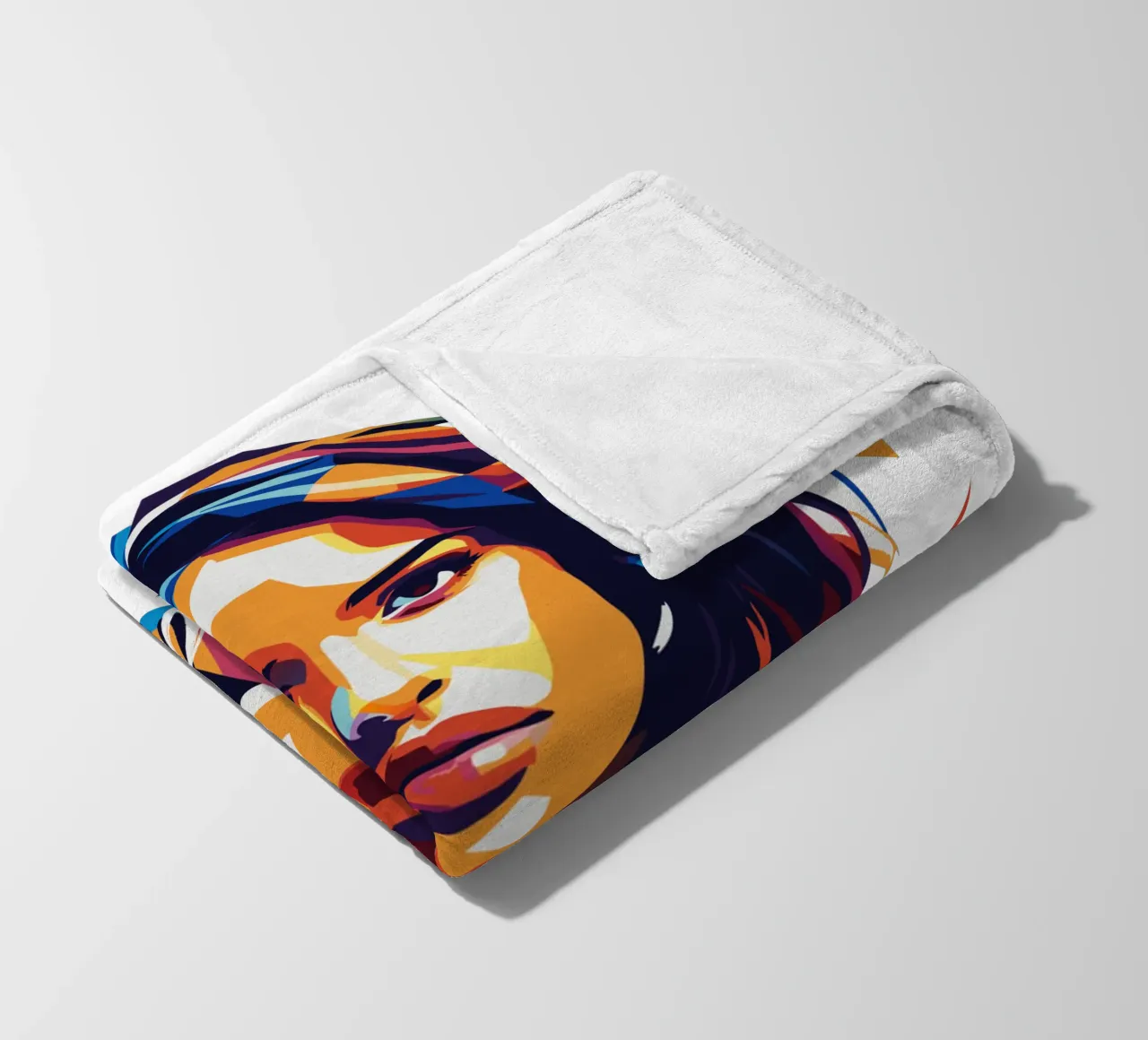 Becky G Portrait in WPAP Pop Art coperta in pile da vectorartnesia