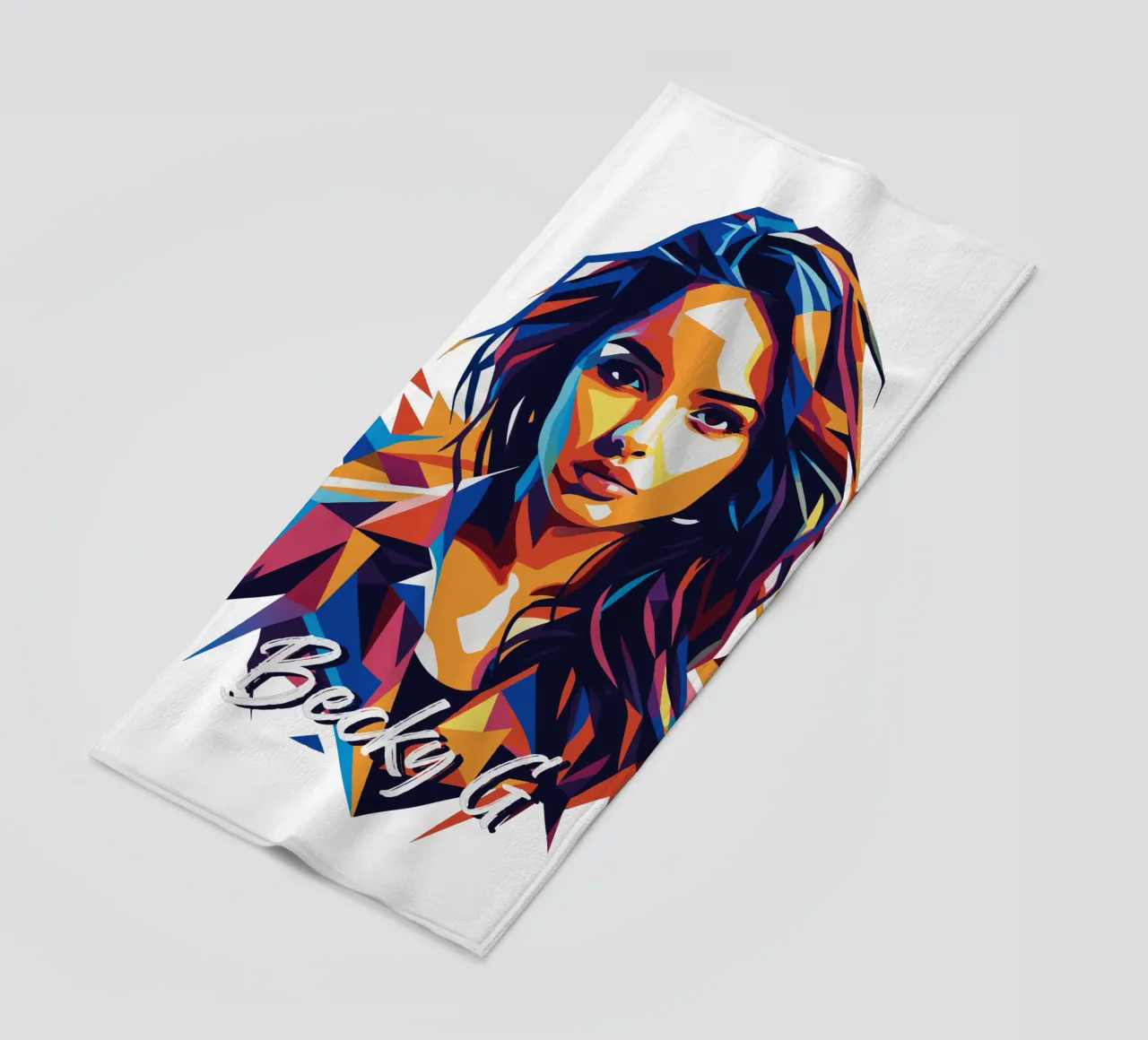 Becky G Portrait in WPAP Pop Art telo mare da vectorartnesia