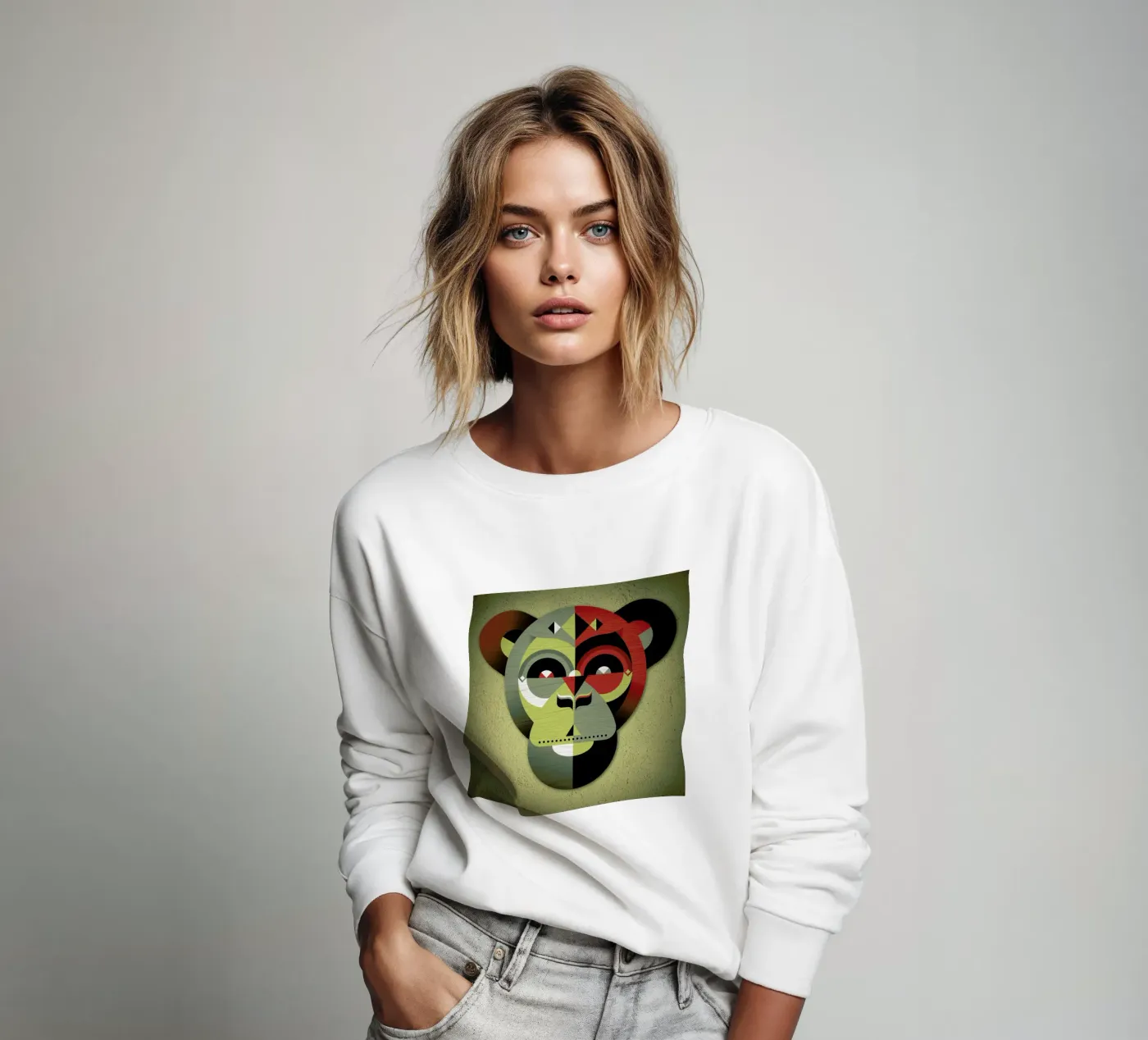 Monkey sweatshirt van Oscar Odd Diodoro