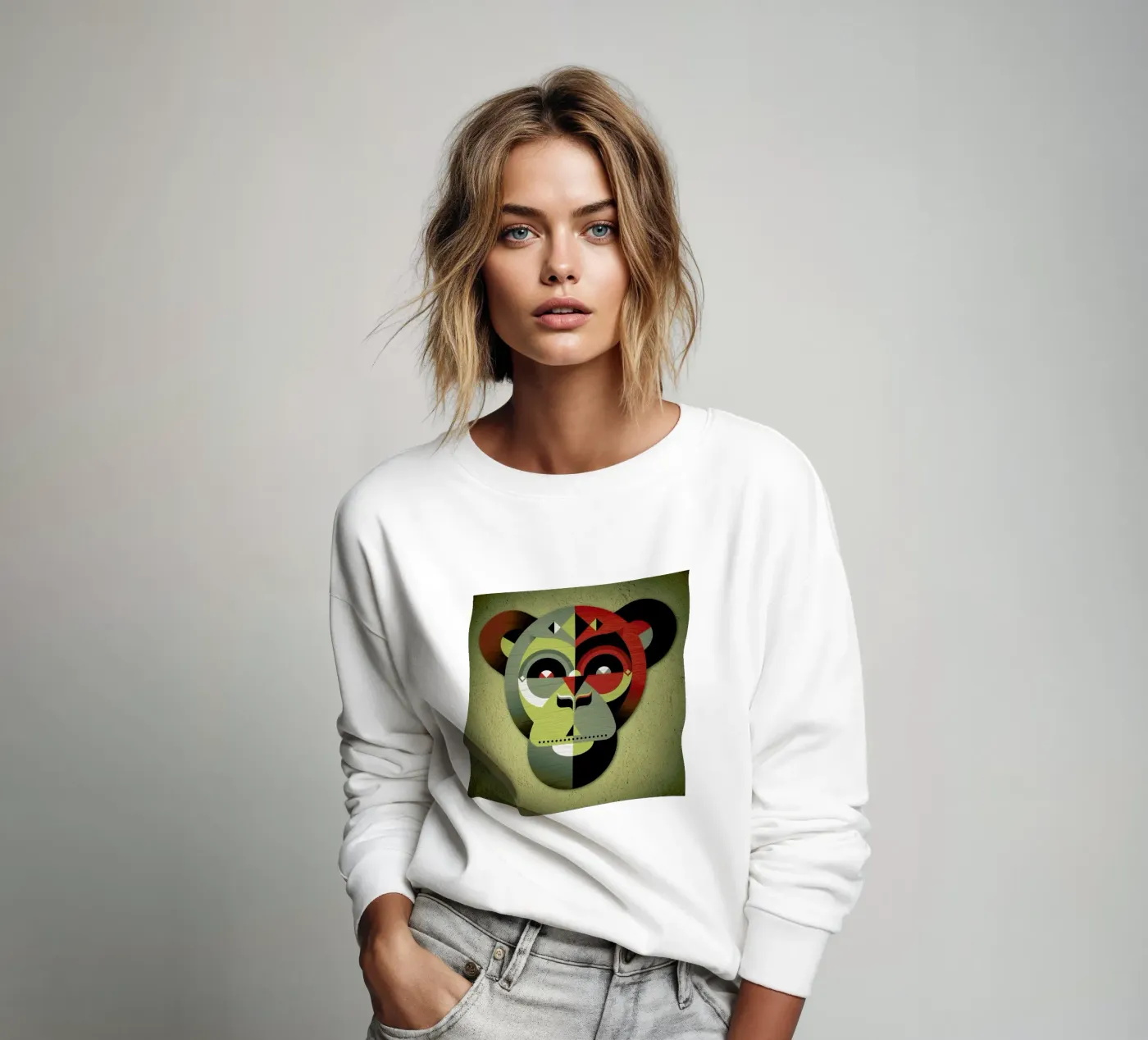 Monkey sweatshirt van Oscar Odd Diodoro