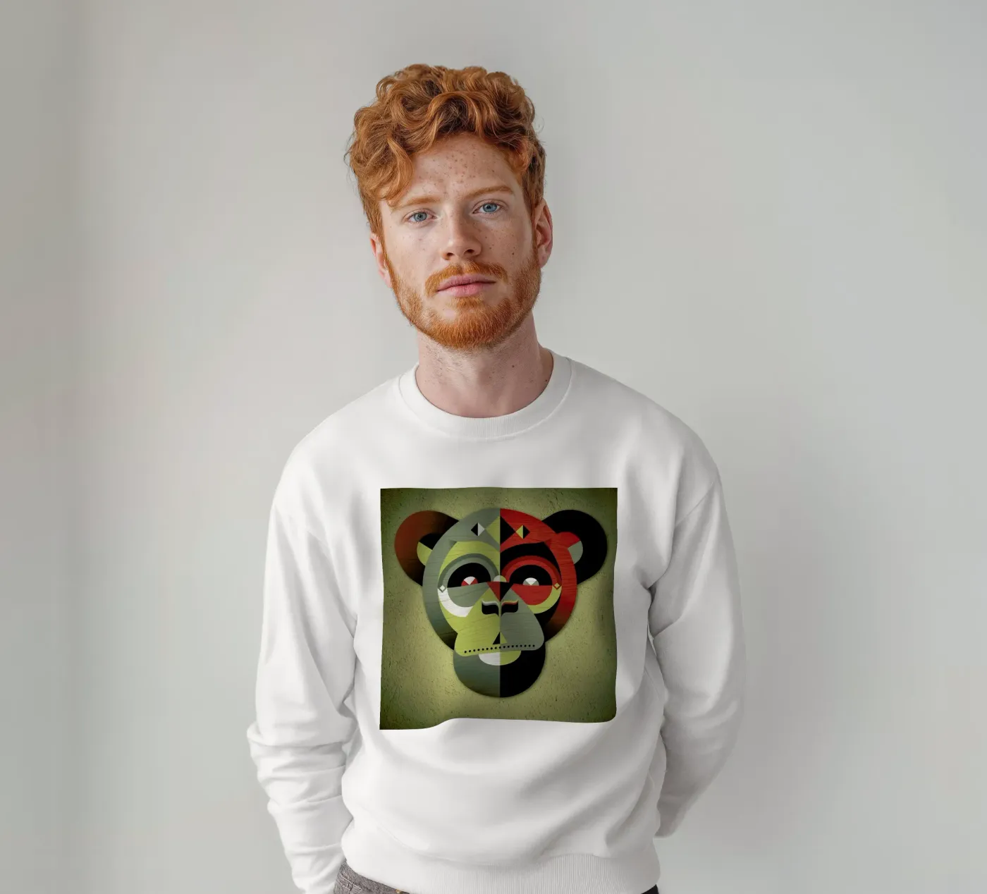 Monkey sweatshirt van Oscar Odd Diodoro