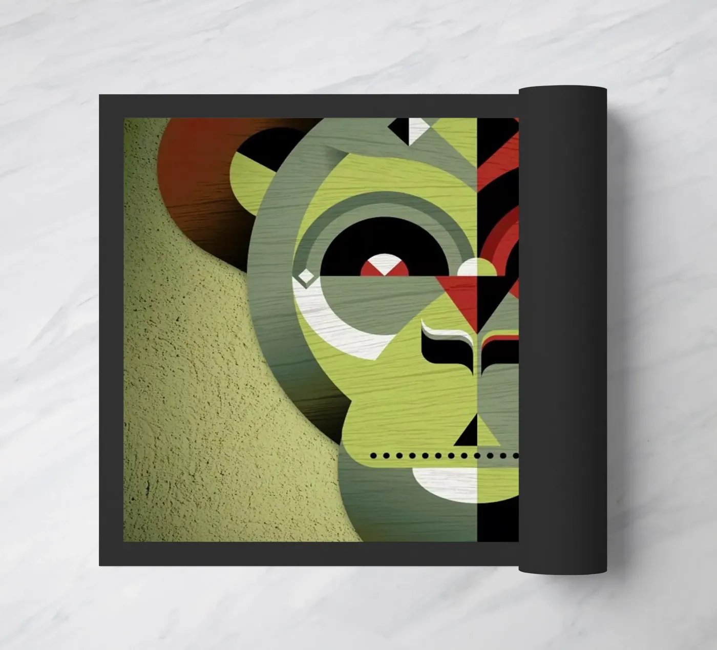 Monkey Fußmatte von Oscar Odd Diodoro