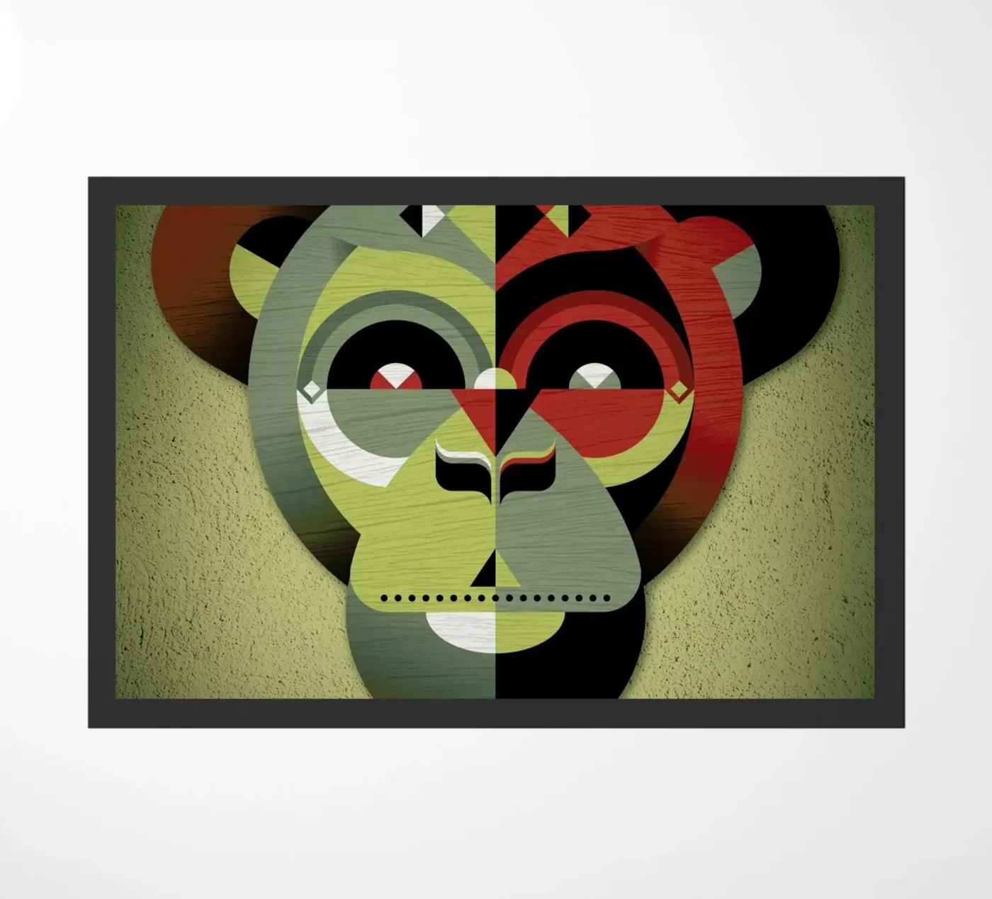 Monkey Fußmatte von Oscar Odd Diodoro