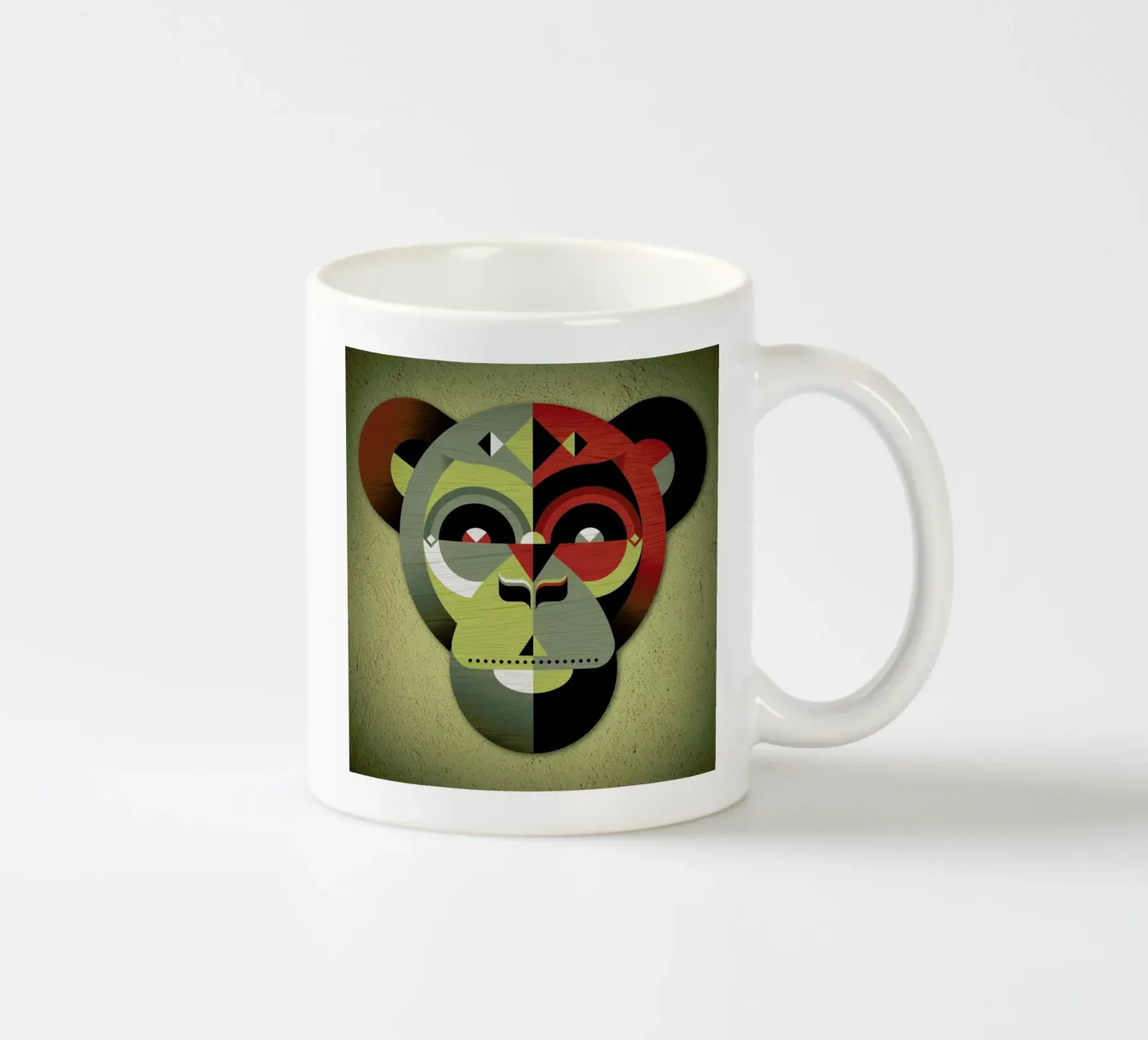 Monkey ceramic mug by Oscar Odd Diodoro