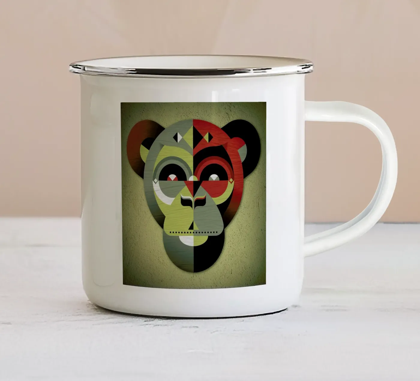 Monkey tazza in smalto da Oscar Odd Diodoro