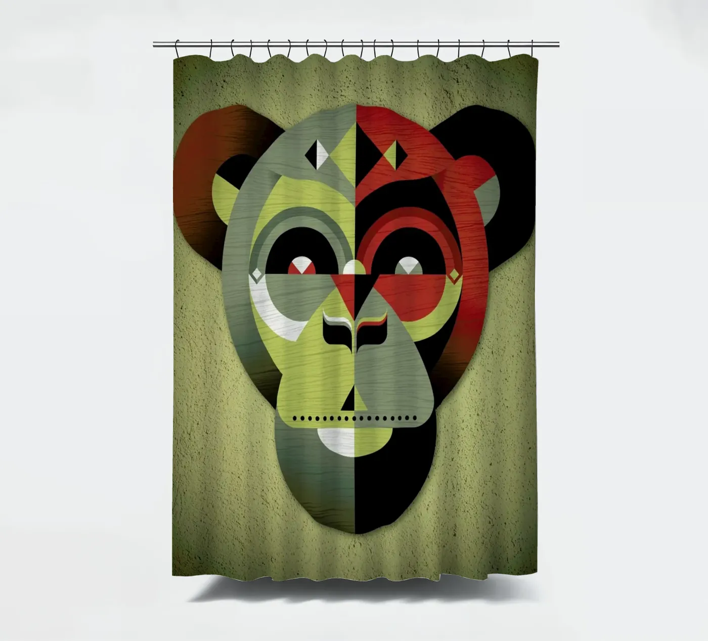 Monkey douchegordijn van Oscar Odd Diodoro