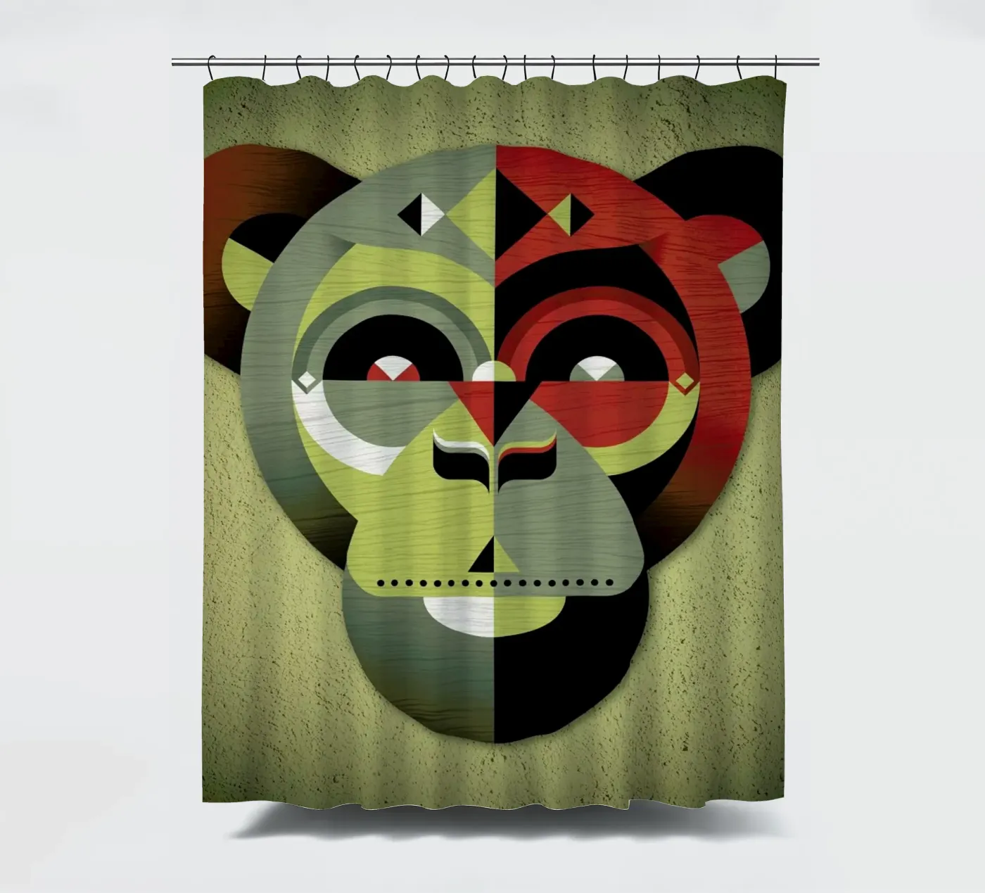 Monkey douchegordijn van Oscar Odd Diodoro