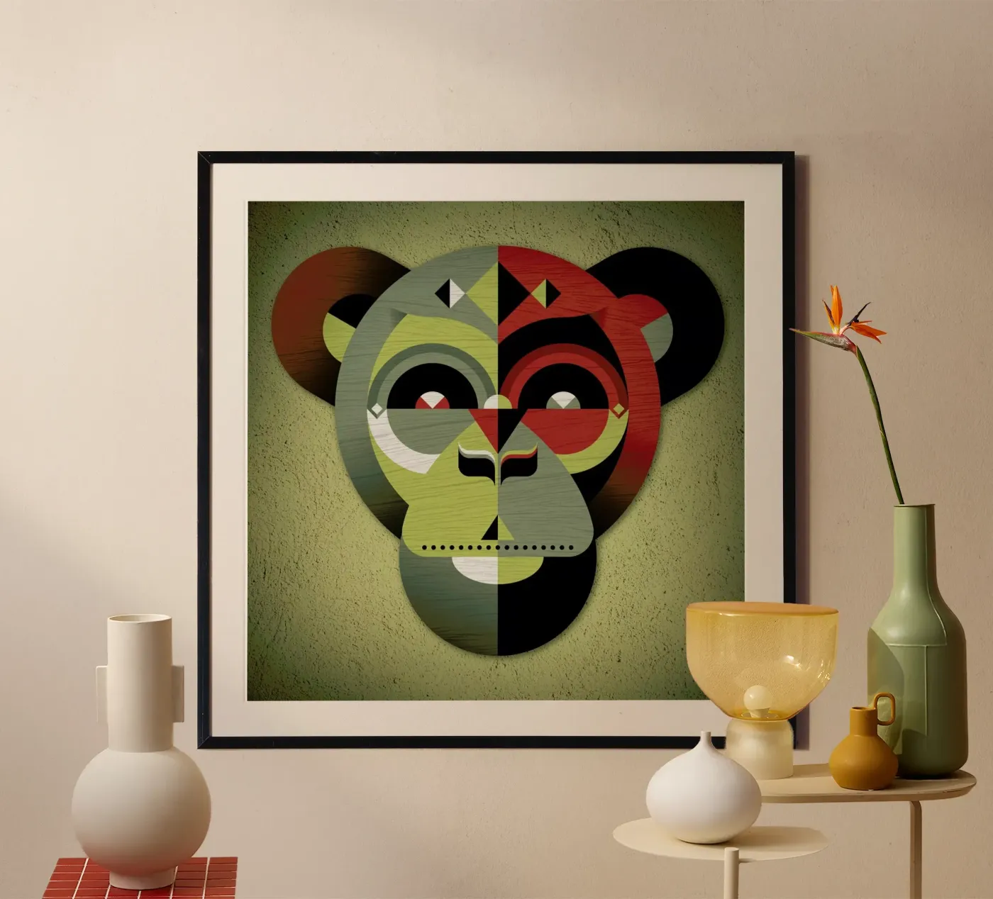 Monkey Poster von Oscar Odd Diodoro