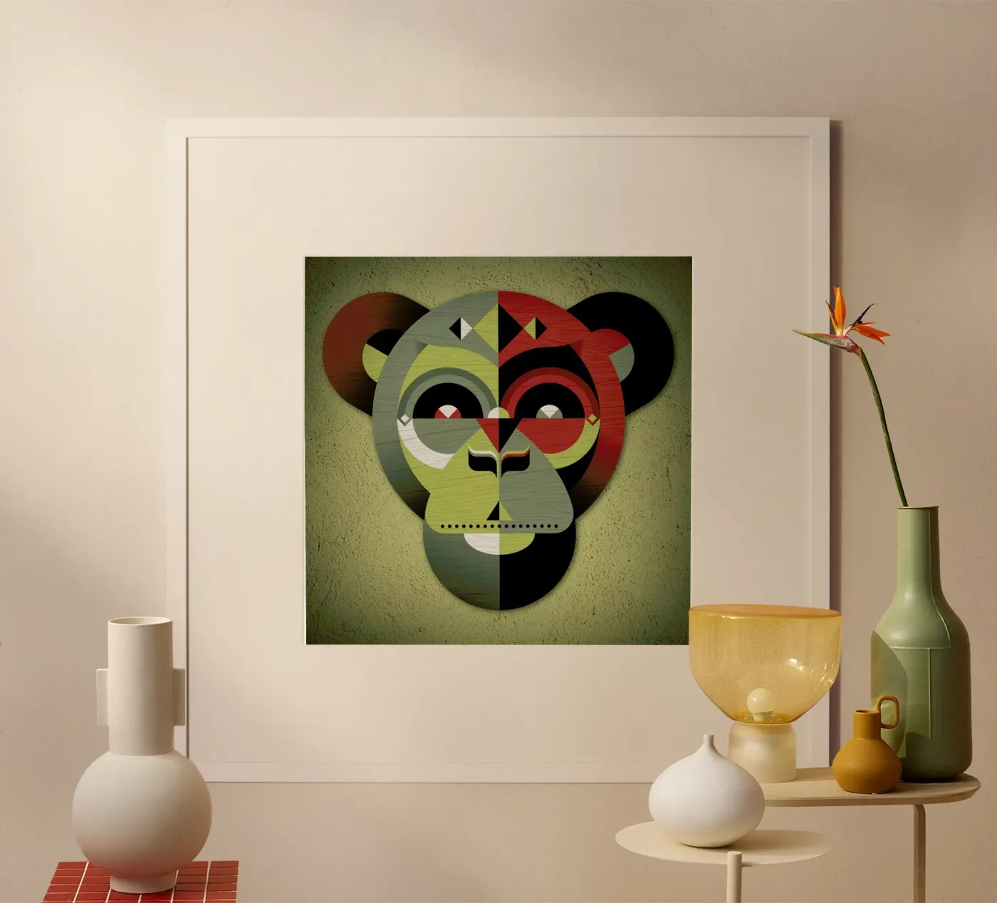 Monkey Poster von Oscar Odd Diodoro
