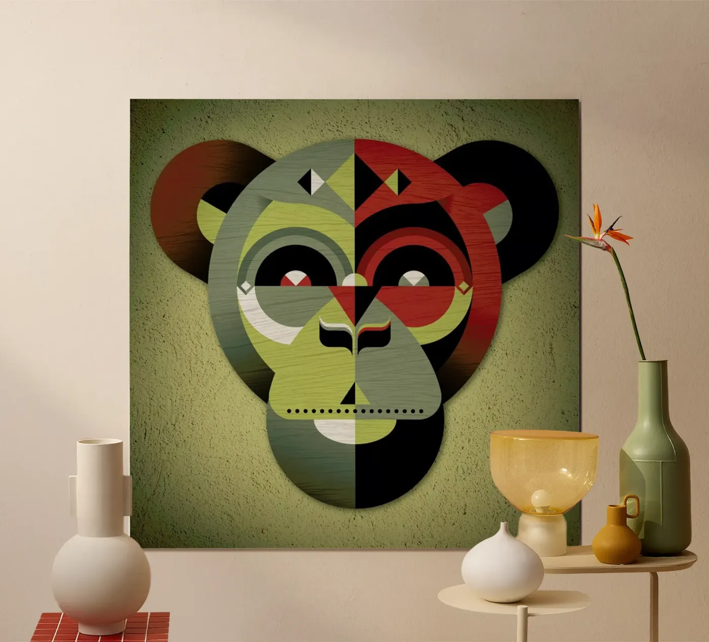 Monkey Poster von Oscar Odd Diodoro