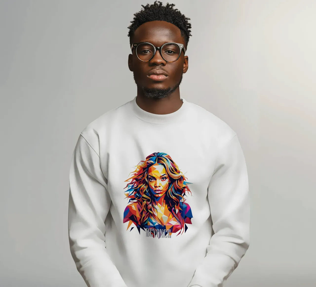 Beyonce Portrait in WPAP Pop Art Sweatshirt von vectorartnesia