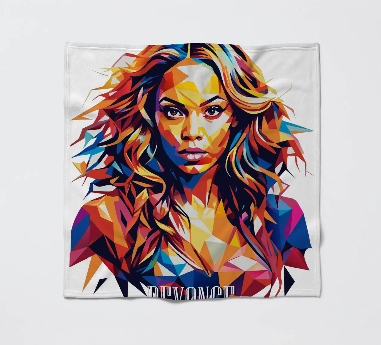 Beyonce Portrait in WPAP Pop Art coperta in pile da vectorartnesia