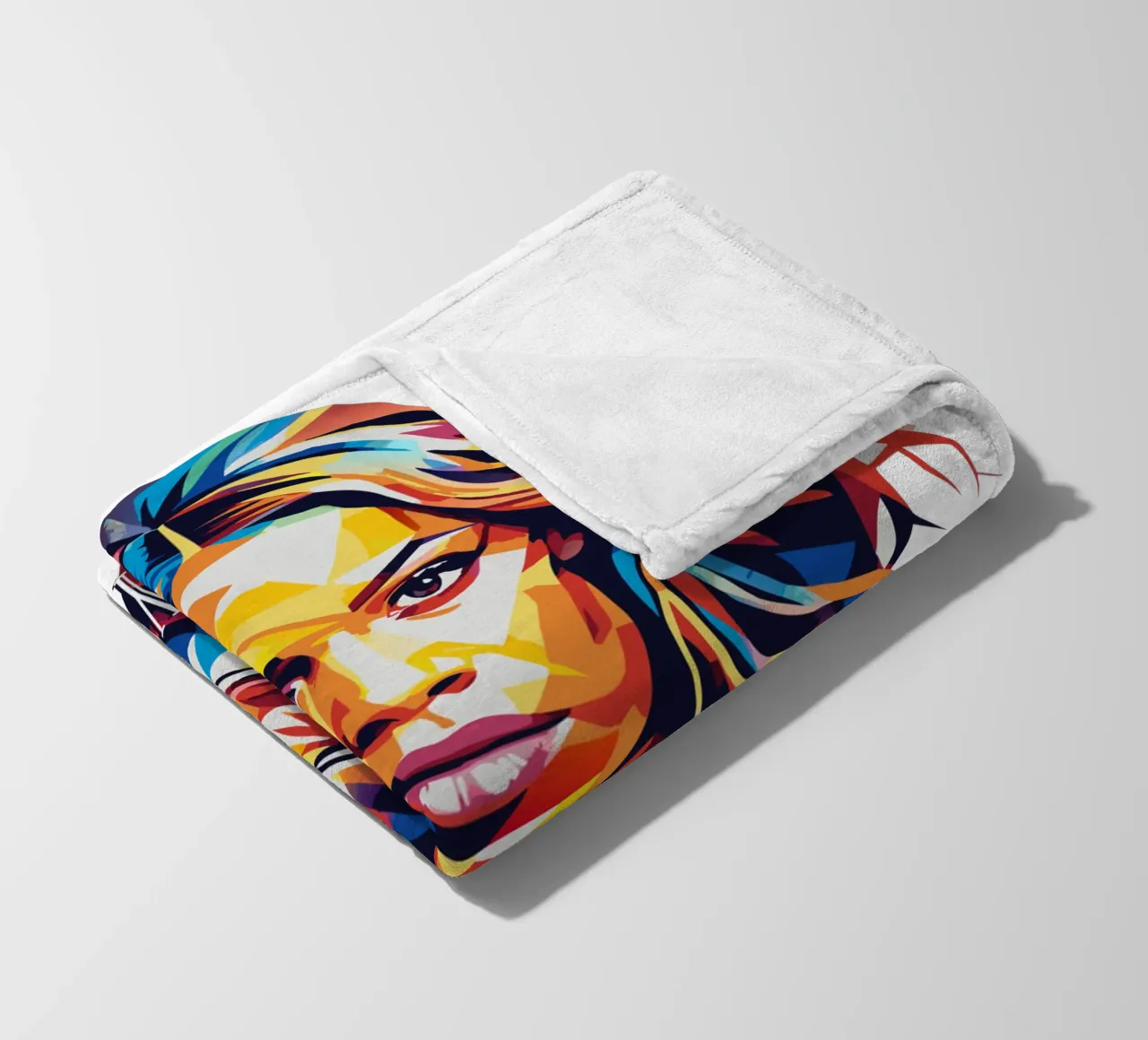 Beyonce Portrait in WPAP Pop Art coperta in pile da vectorartnesia