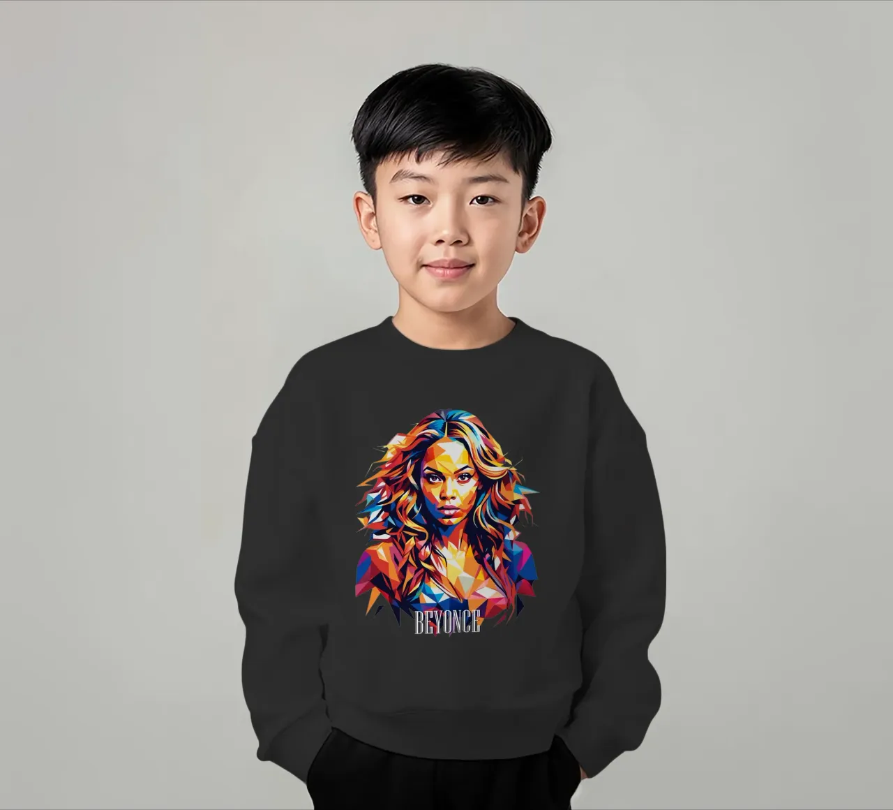 Beyonce Portrait in WPAP Pop Art felpa bambino da vectorartnesia