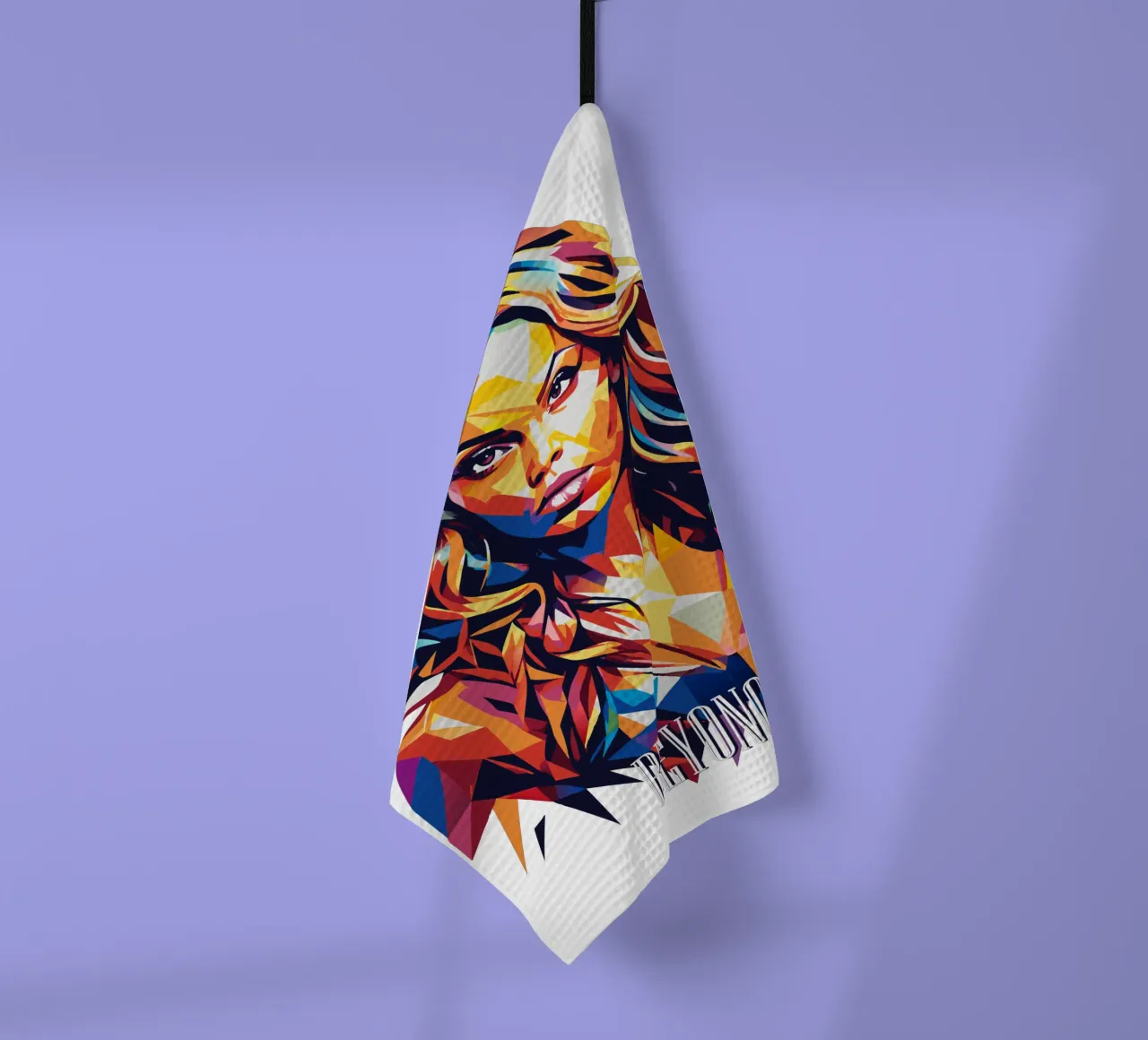 Beyonce Portrait in WPAP Pop Art canovaccio da cucina da vectorartnesia