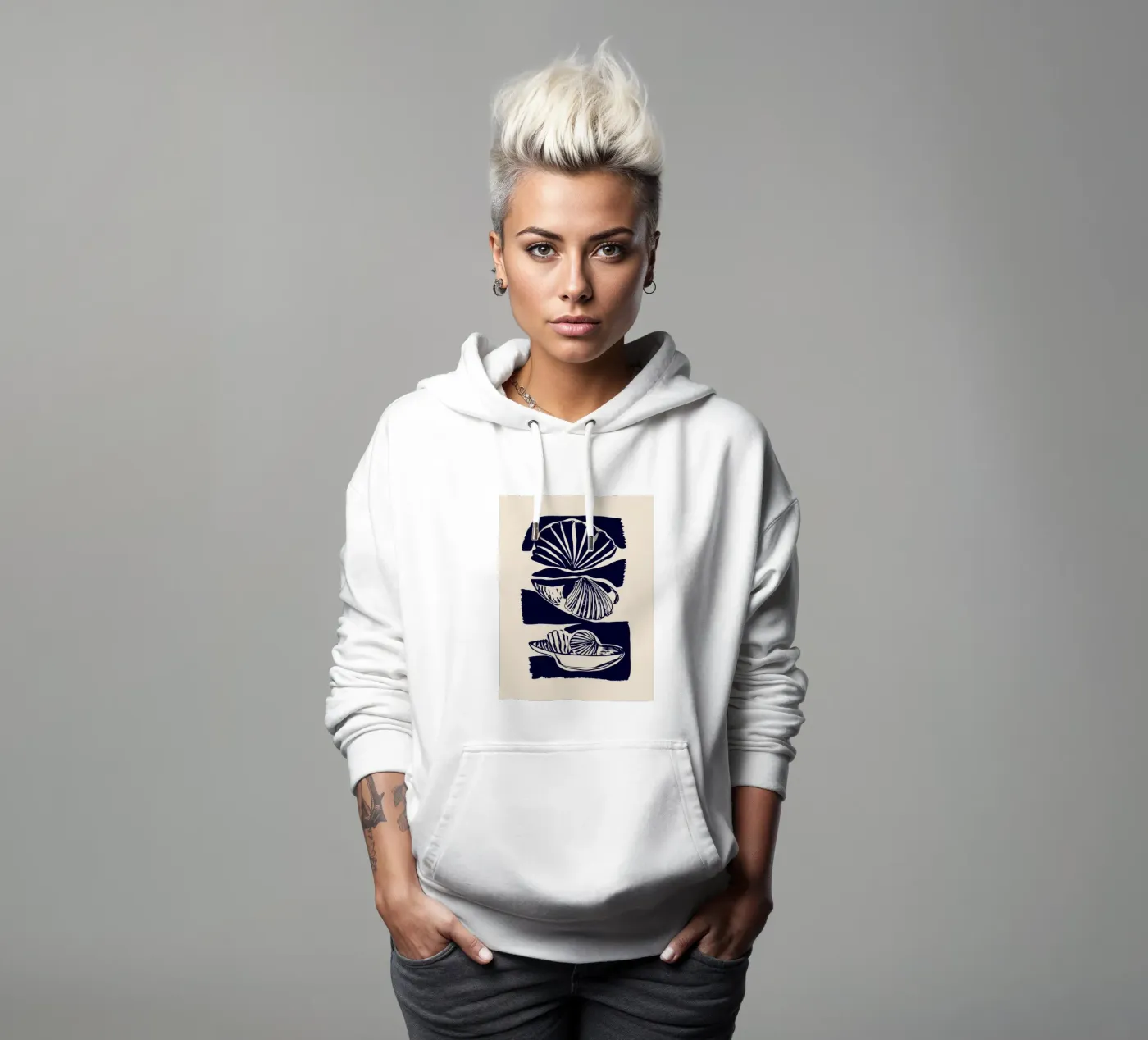 Shells hoodie by ThingDesign