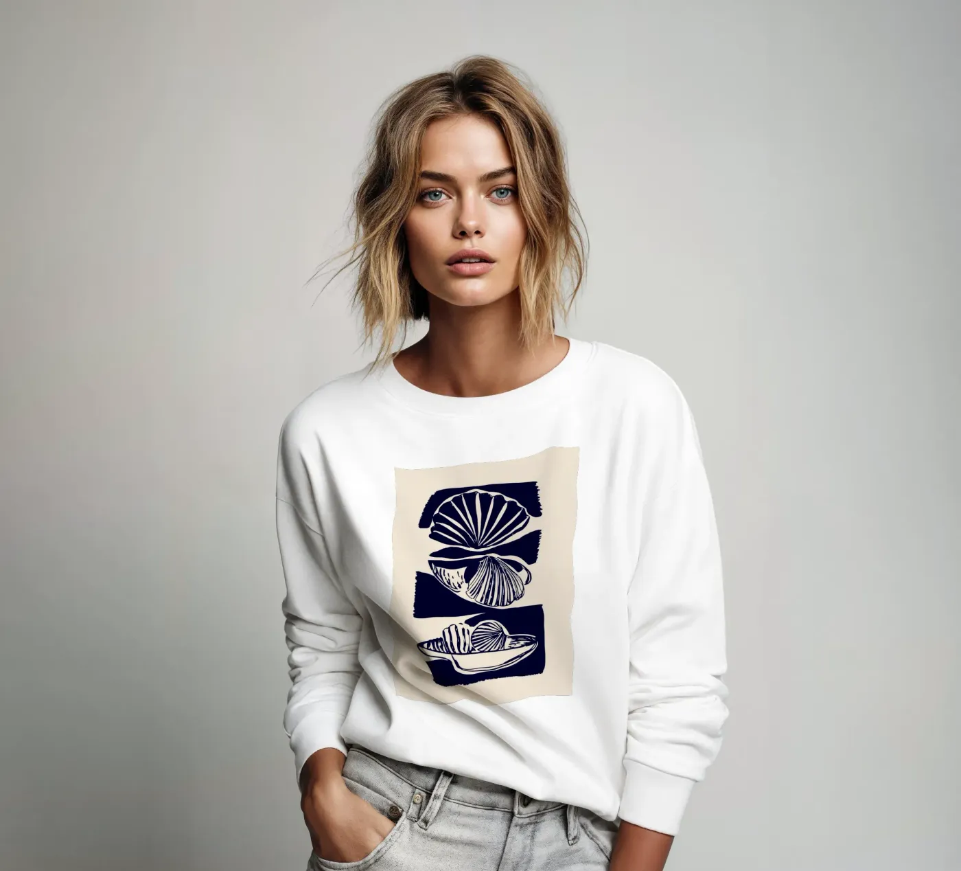 Shells sweatshirt by ThingDesign