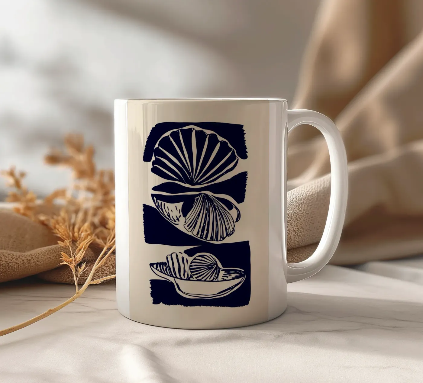 Shells ceramic mug by ThingDesign