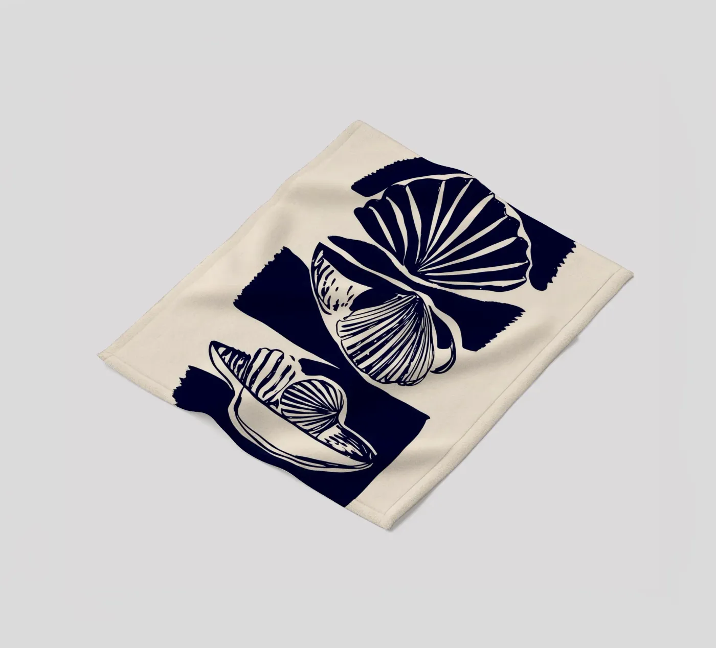 Shells fleece blanket by ThingDesign