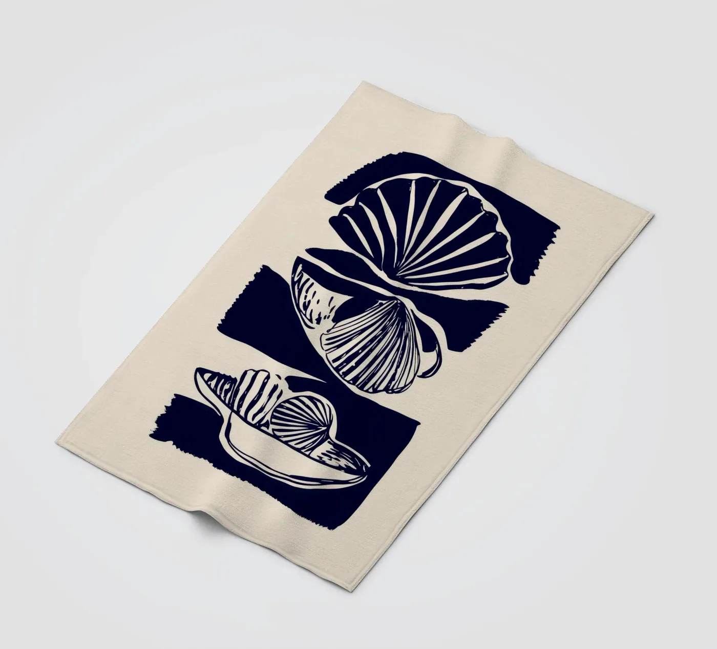Shells fleece blanket by ThingDesign